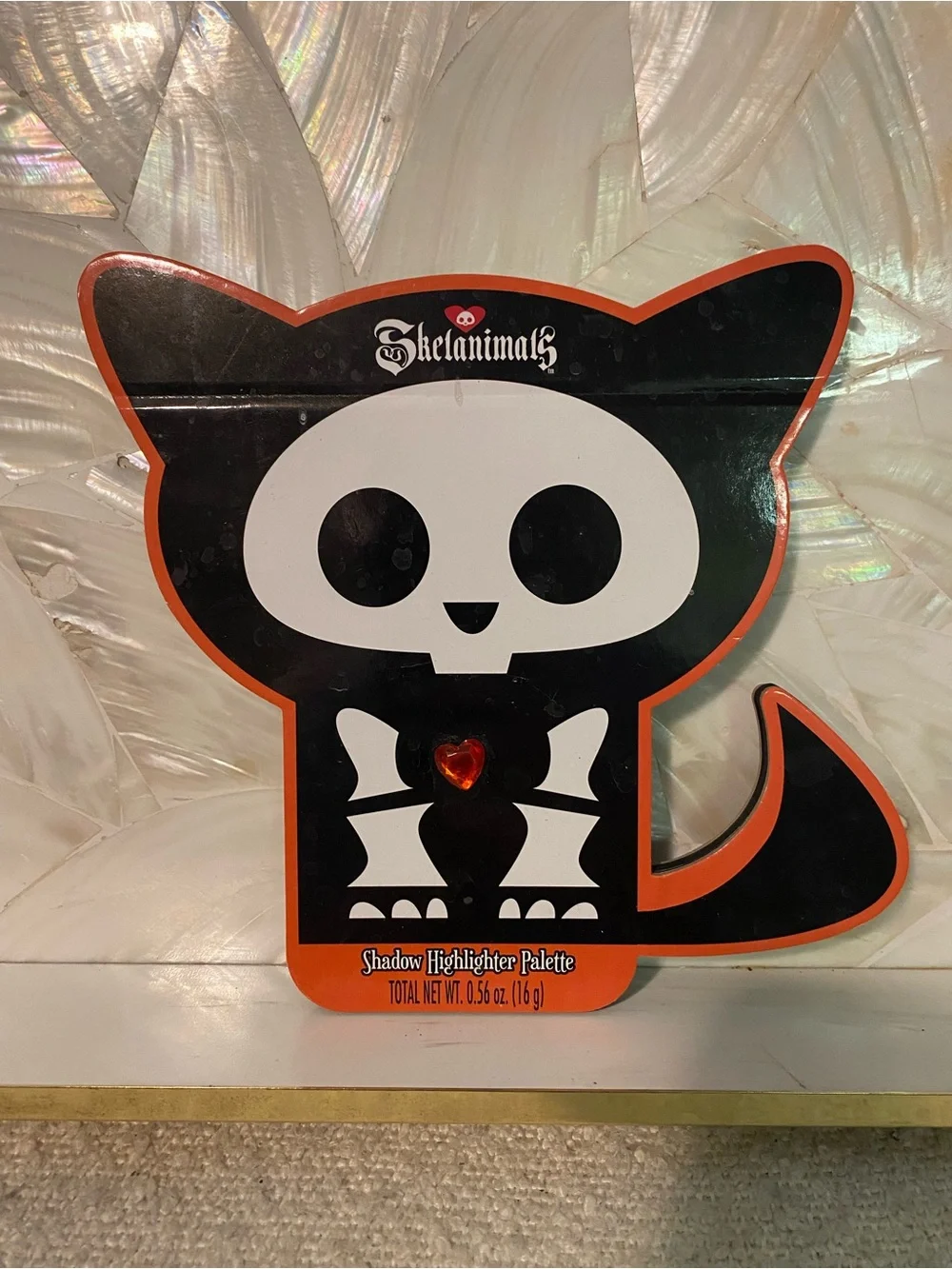 NEW Skelanimals EyeShadow Highlighter Palette - Black & Orange